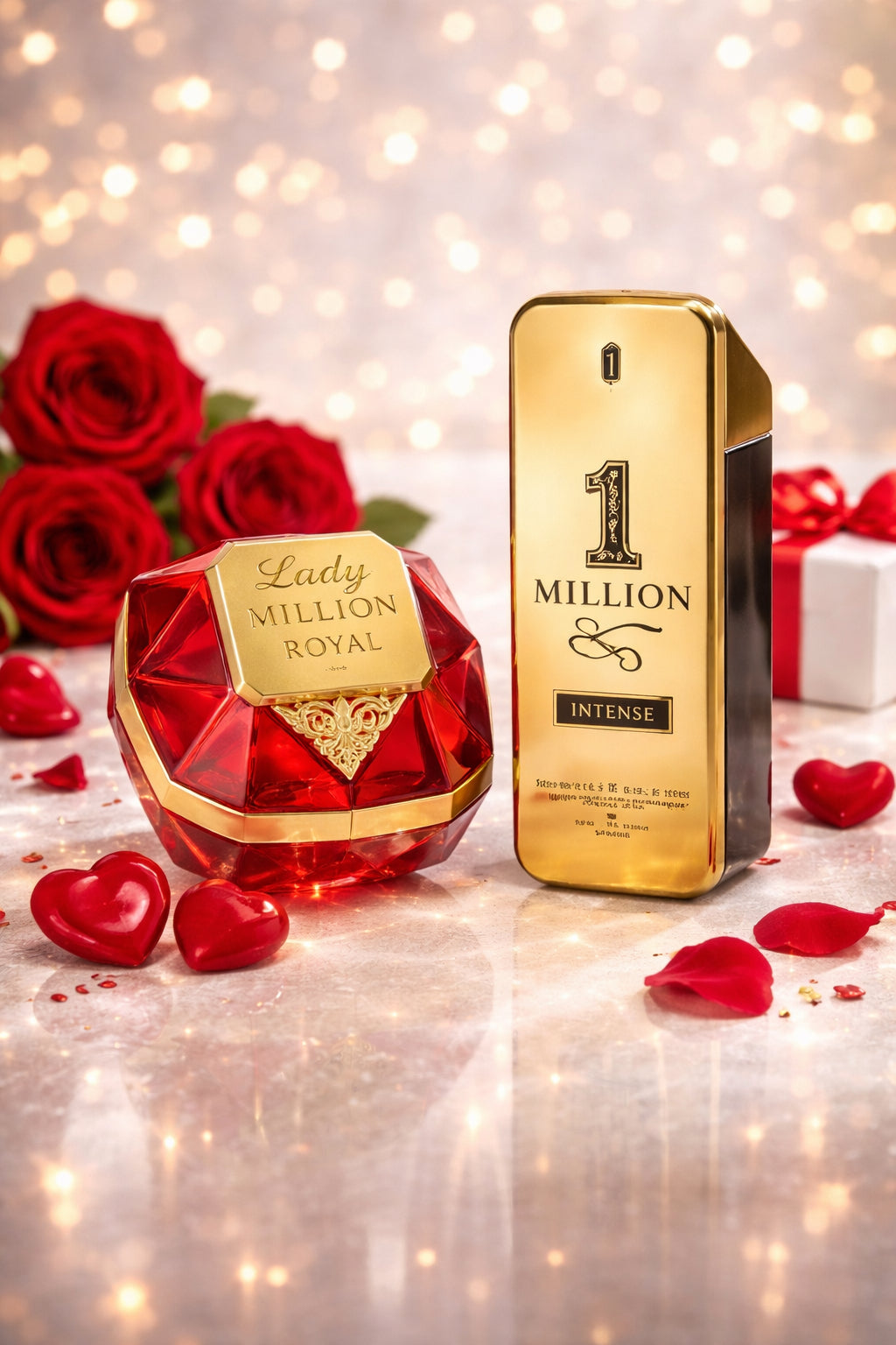 Подаръчен комплект за Свети Валентин – Lady Million Royal & 1 Million Gold
